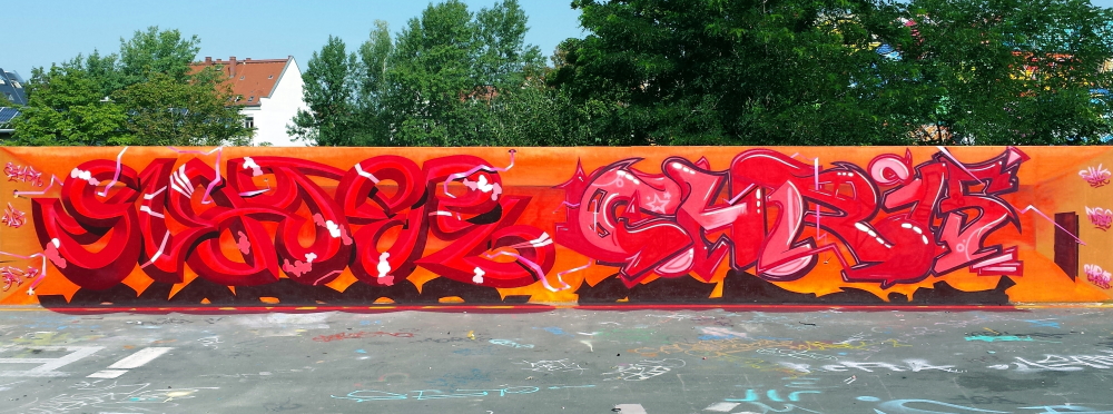 PAT23 "Slayer" & Chr15 - Team Graffiti Kunst Leipzig 2015