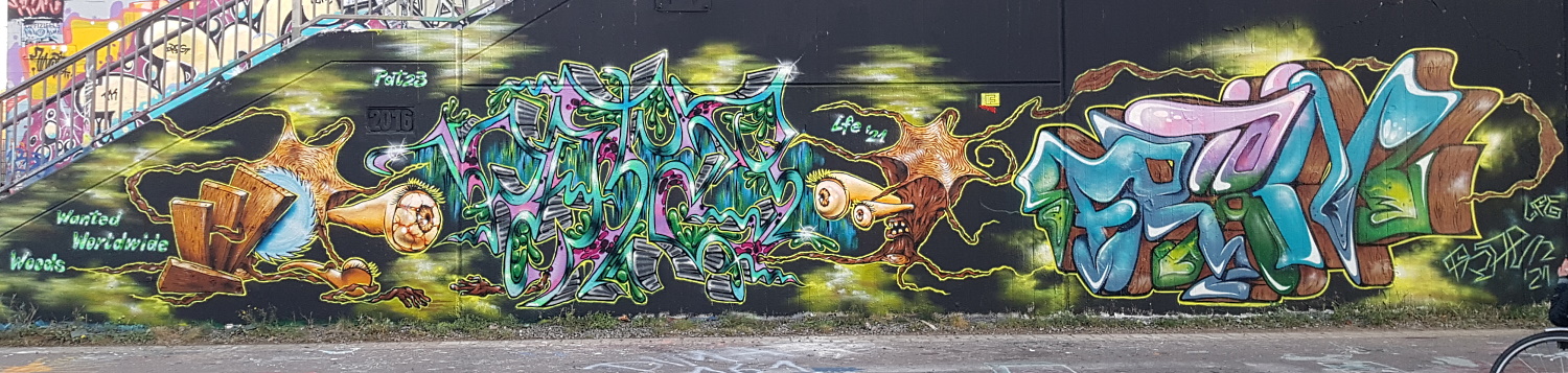PAT23 & FRAEN LFE-Team - Graffiti Kunst Leipzig 2021