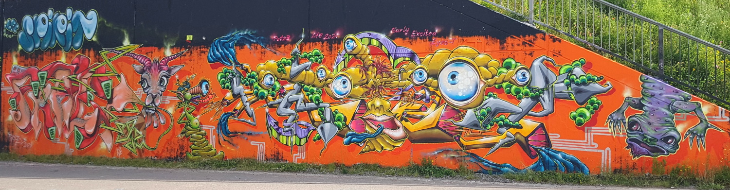 PAT23 & FRAEN LFE-Team - Graffiti Kunst Leipzig 2021