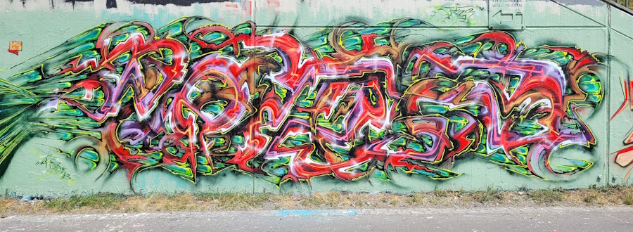 PAT23 Piece - Graffiti Kunst - Leipzig 2023