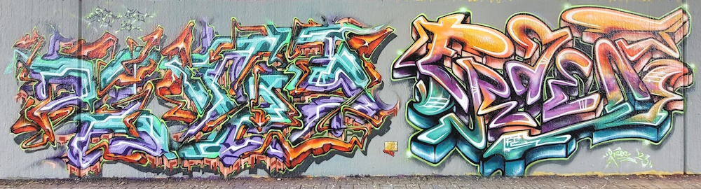 PAT23 & FRAEN LFE-Team - Graffiti Kunst Leipzig 2023