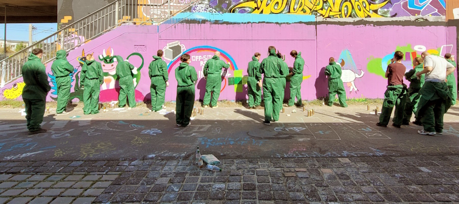 Graffiti Workshop Leipzig Firmen Event Teambuilding Betriebsausflug