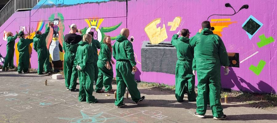 Graffiti Workshop Leipzig Firmen Event Teambuilding Betriebsausflug