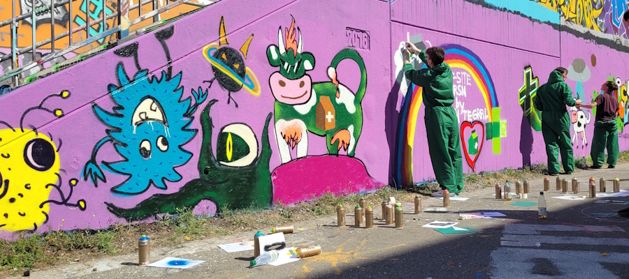 Graffiti Workshop Leipzig Firmen Event Teambuilding Betriebsausflug