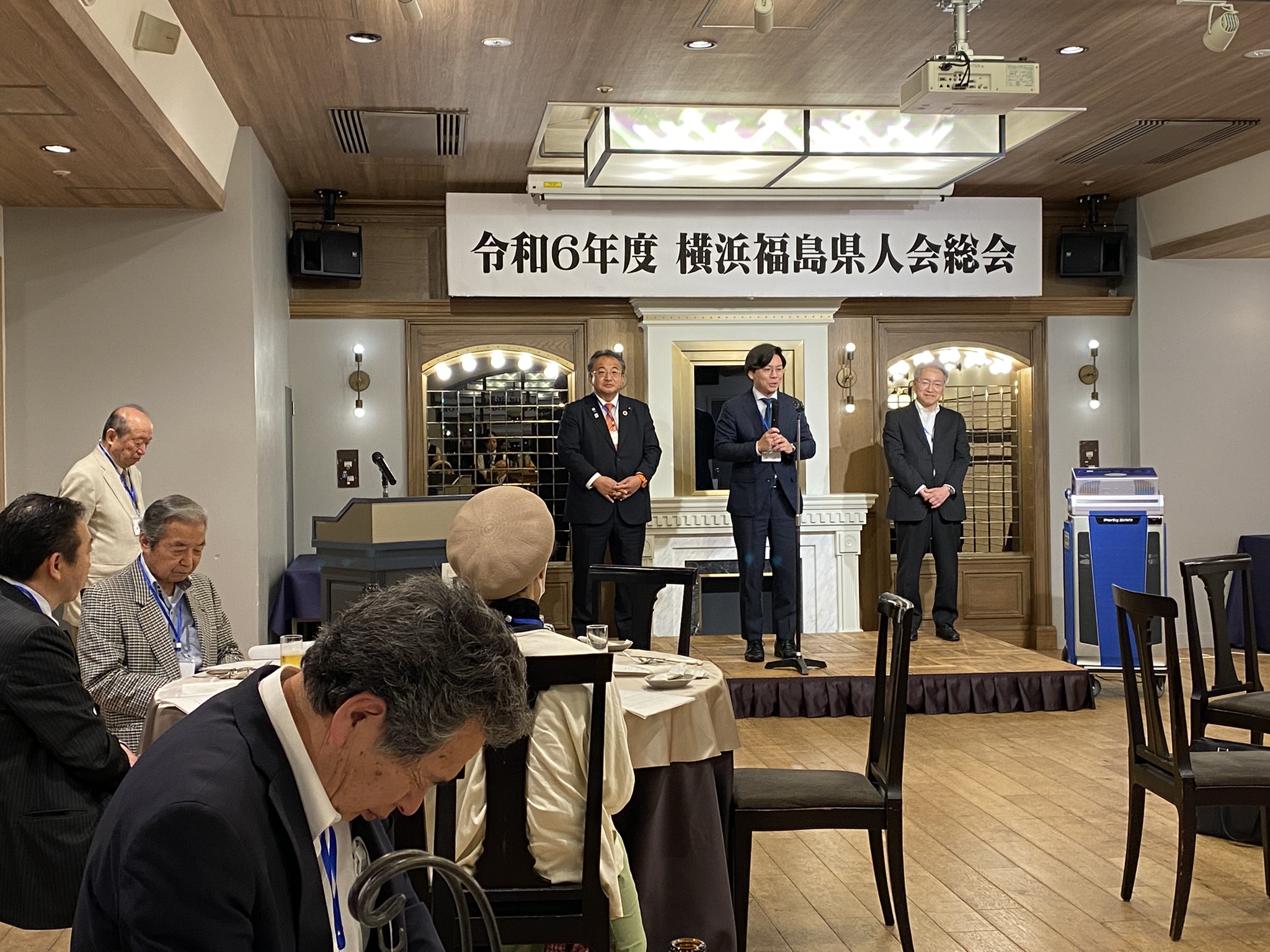 顧問・斉藤達也市議会議員、佐藤正久議員、三浦のぶひろ議員秘書のご紹介