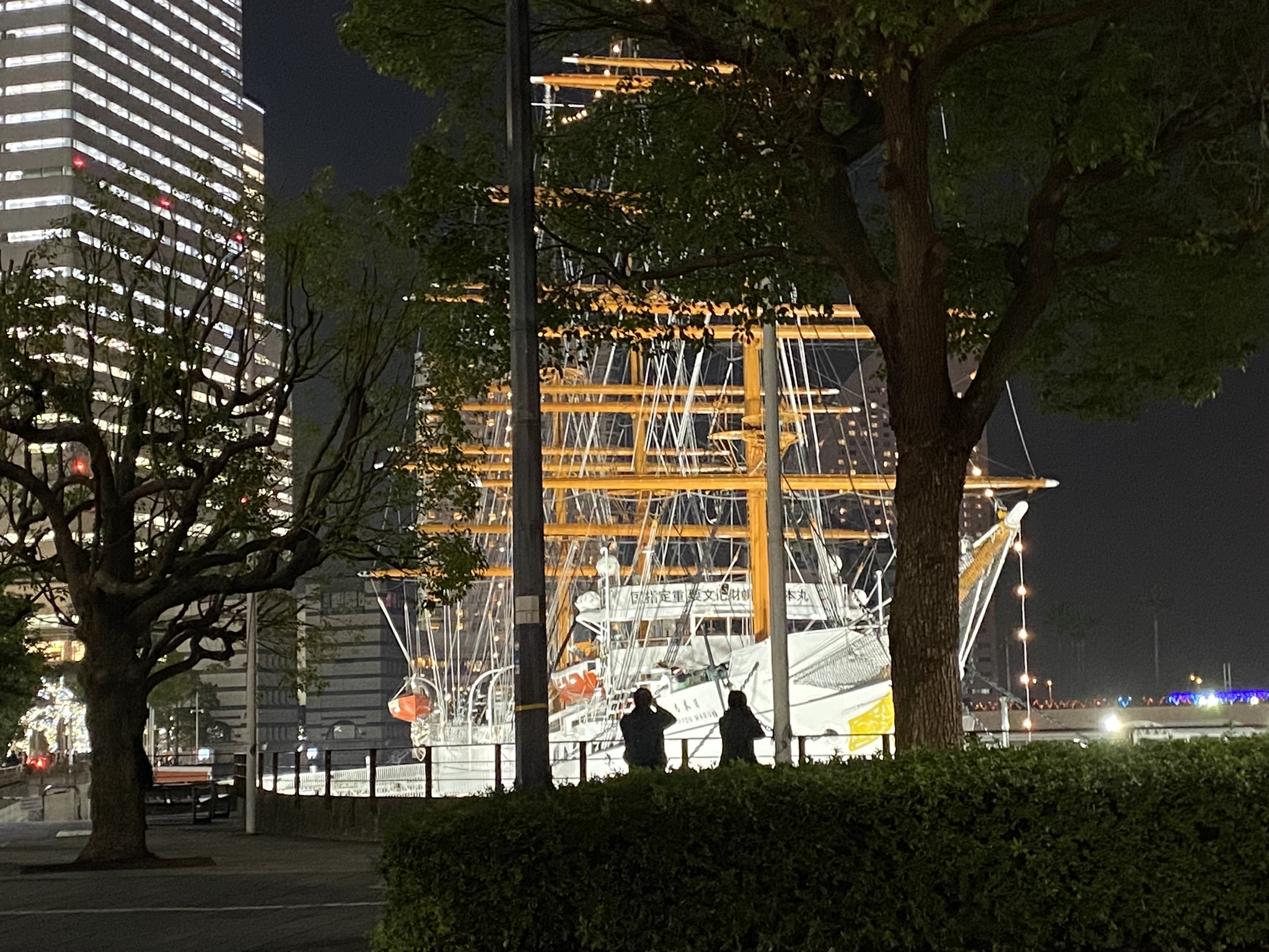 桜木町の帆船日本丸:2021年12月 