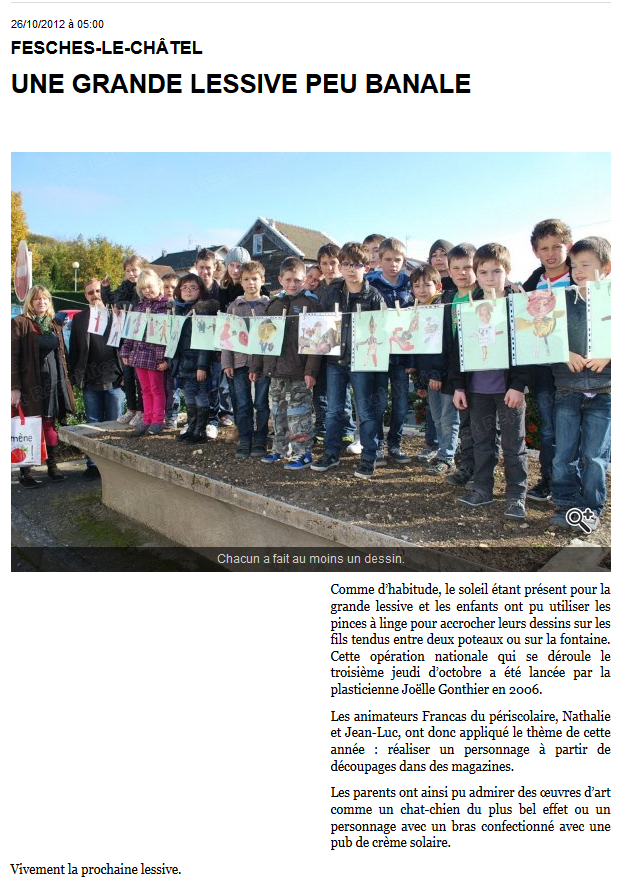 L'Est Républicain 26 octobre 2012