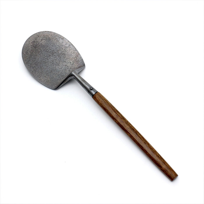 浄益作？ 灰匙？ 風炉用 灰匙 浄益型 黒味銅 一