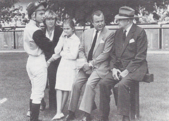 Freddy et Criquette avec leurs père Alec et Grand-père William