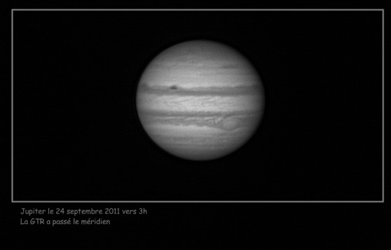 Jupiter le 24 septembre 2011 - Grande tache rouge