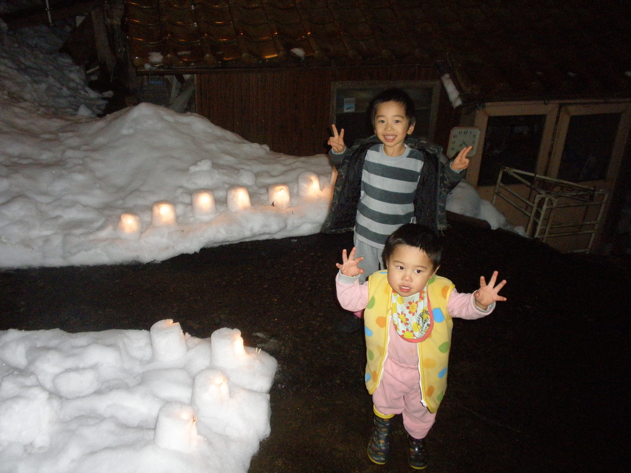 雪のランタン