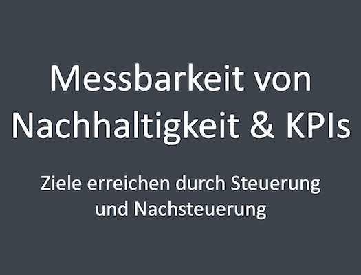 Nachhaltogkeit & KPIs