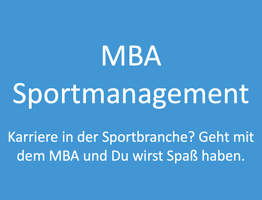 MBA Sportmanagement
