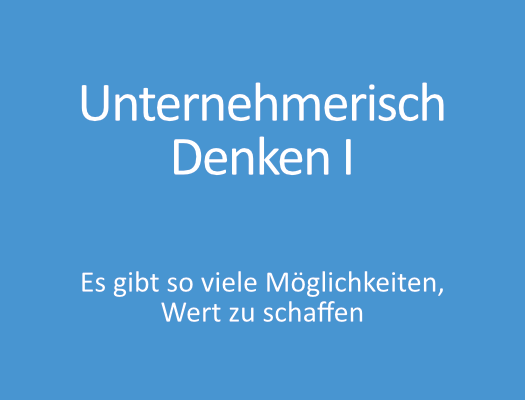 Unternehmerisch Deken I