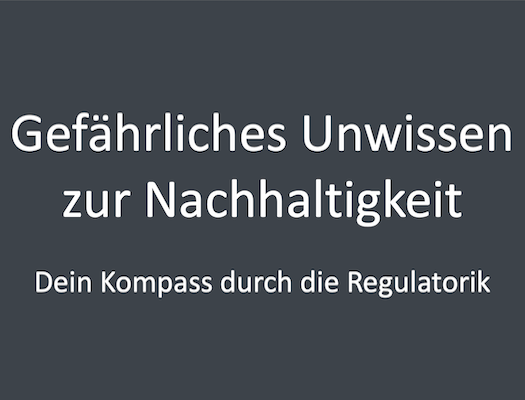 Unwissen zur Nachhaltigkeit
