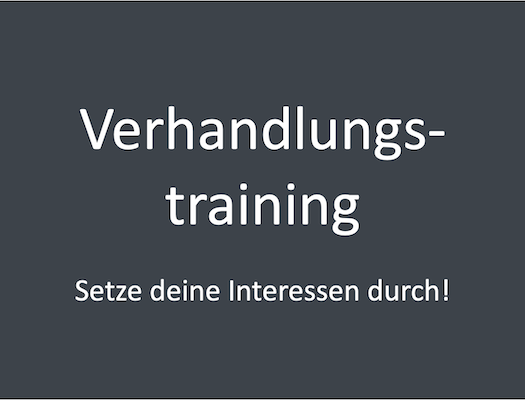 Verhandlugnstraining