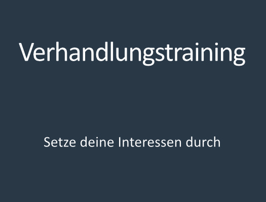 Verhandlungstraining