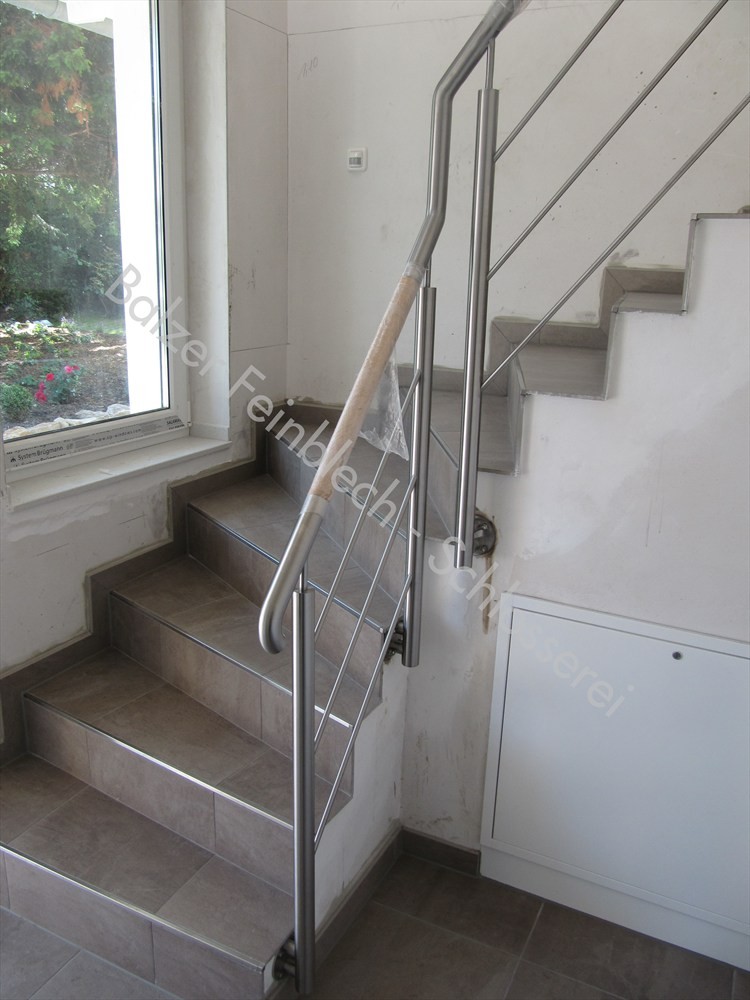 Innengeländer Edelstahl mit Buchehandlauf