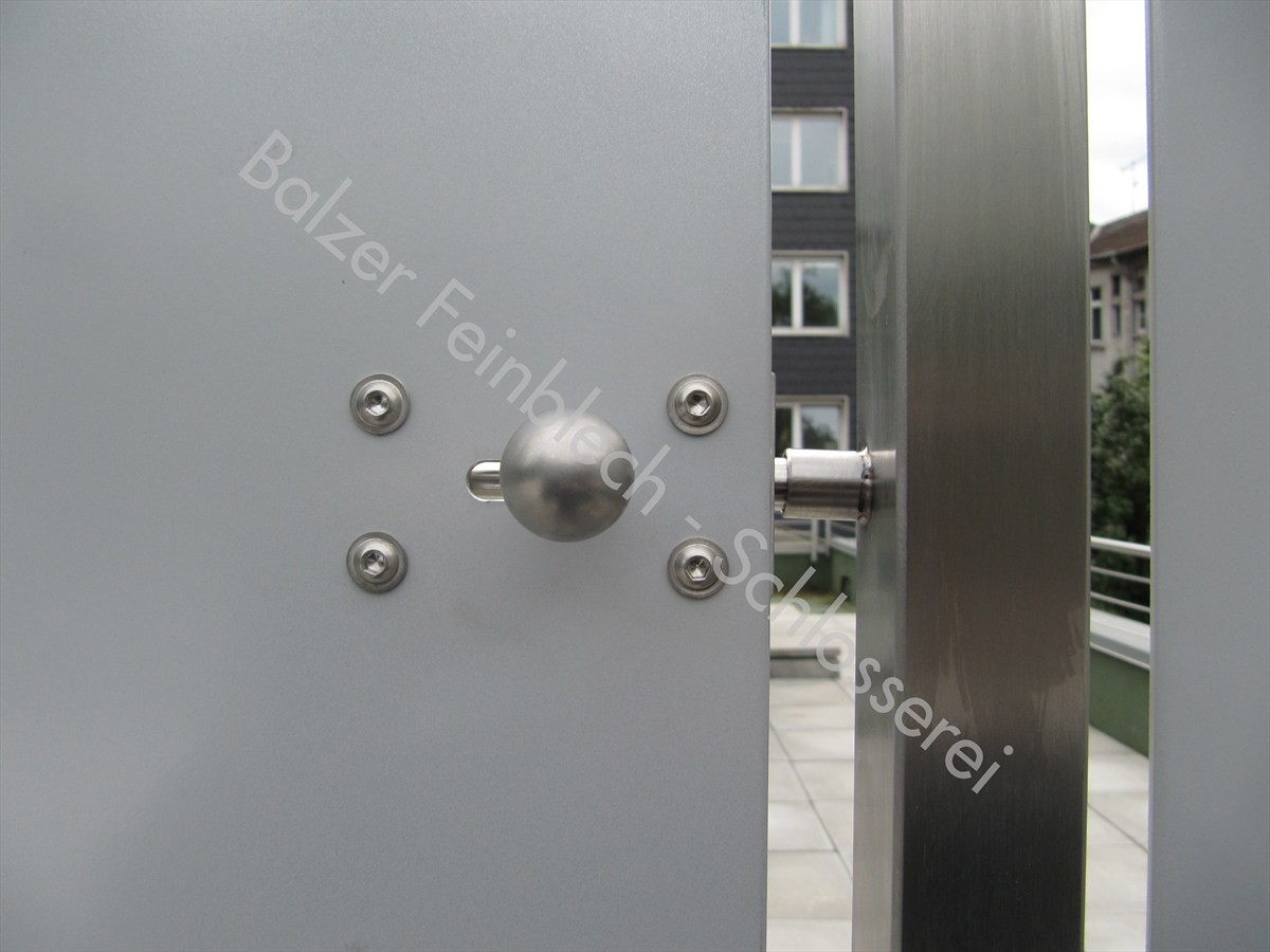Sichtschutz Edelstahl Alu-Platten Pulverbeschichtet