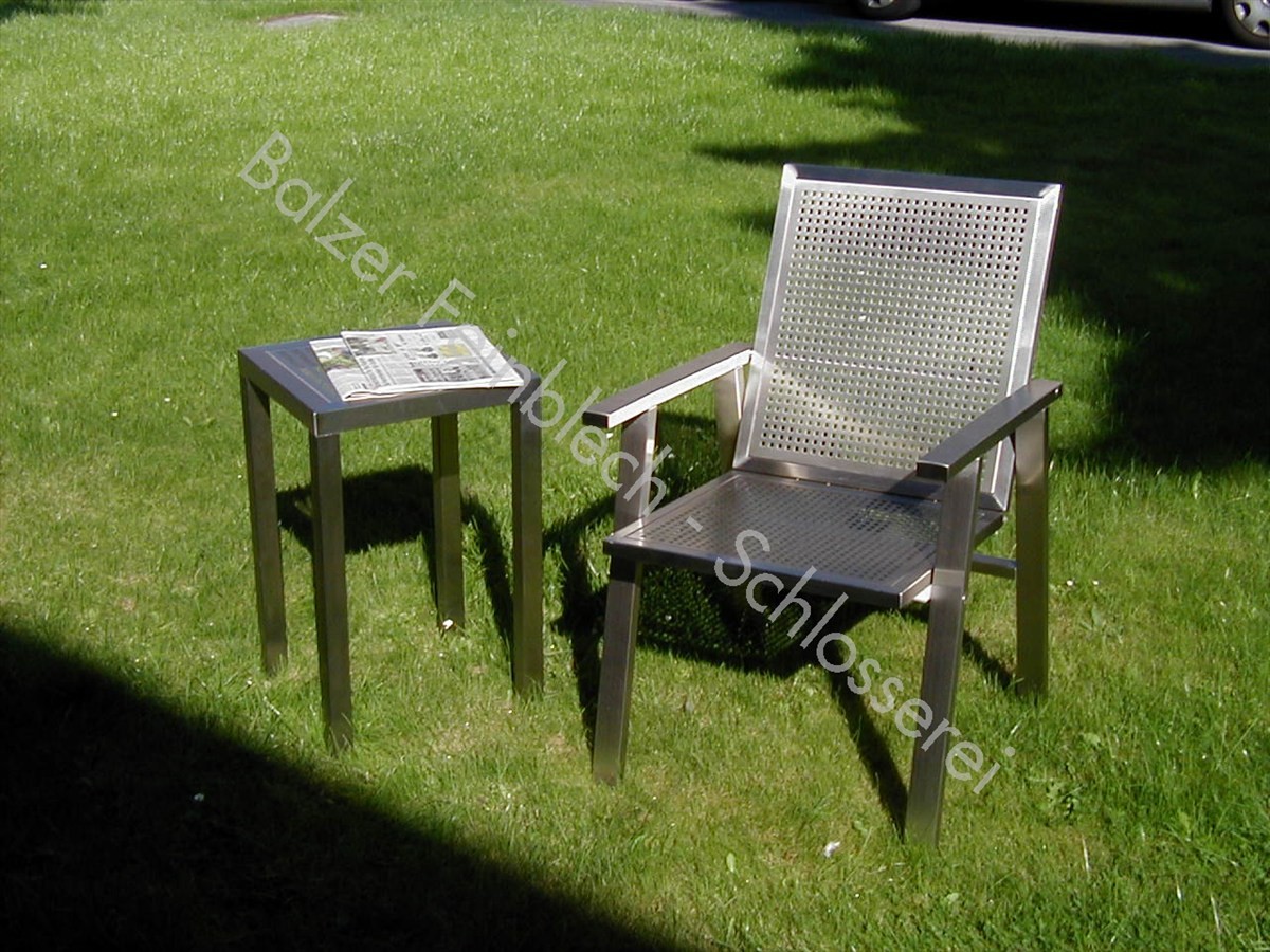 Gartenmöbel Edelstahl