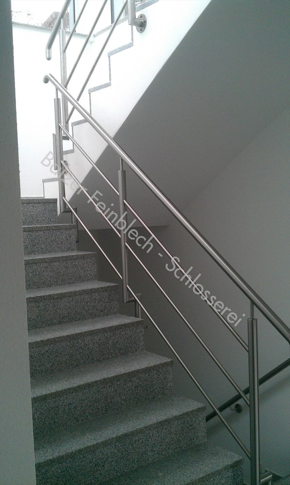 Schlichtes Innengeländer Edelstahl
