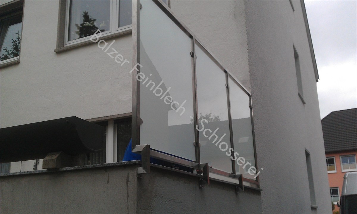 Sichtschutz Edelstahl Milchglas
