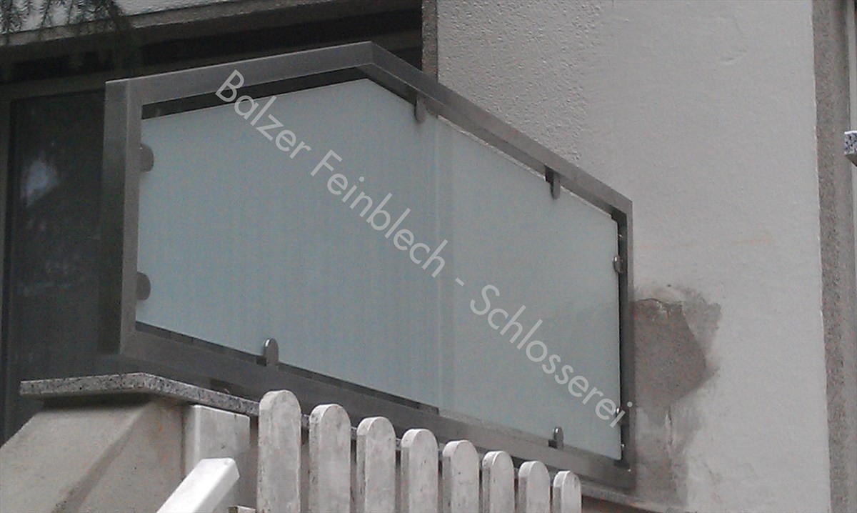 Sichtschutz Edelstahl Milchglas