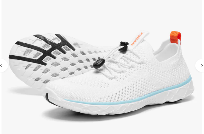 White/Orange : Style NQ9 : Women's Sizes US6 to 9 : $110