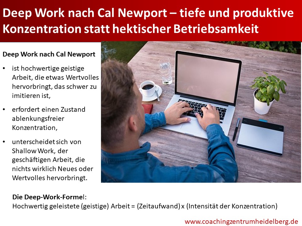 Deep Work – produktive Konzentration statt hektischer Geschäftigkeit