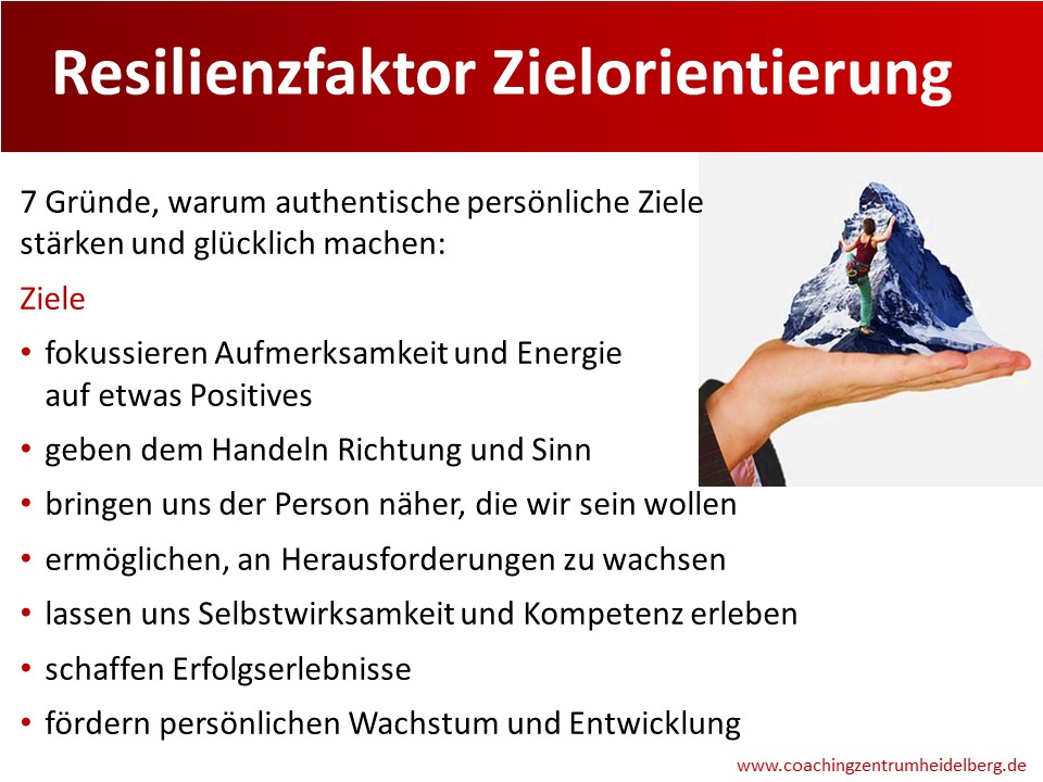 Resilienzfaktor Ziele