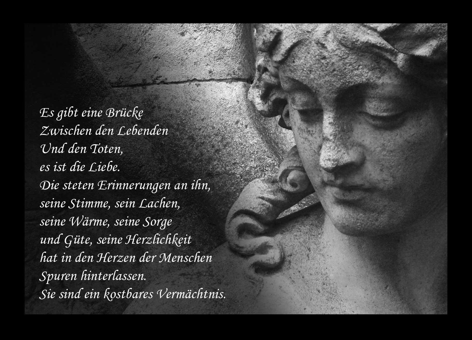 Gedichte Für immer in unseren Herzen!