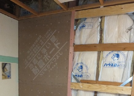 壁量の不足部分は適切に耐力壁を追加して耐震改修しました