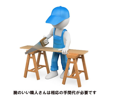 腕のいい職人さんは、相応の手間が必要です