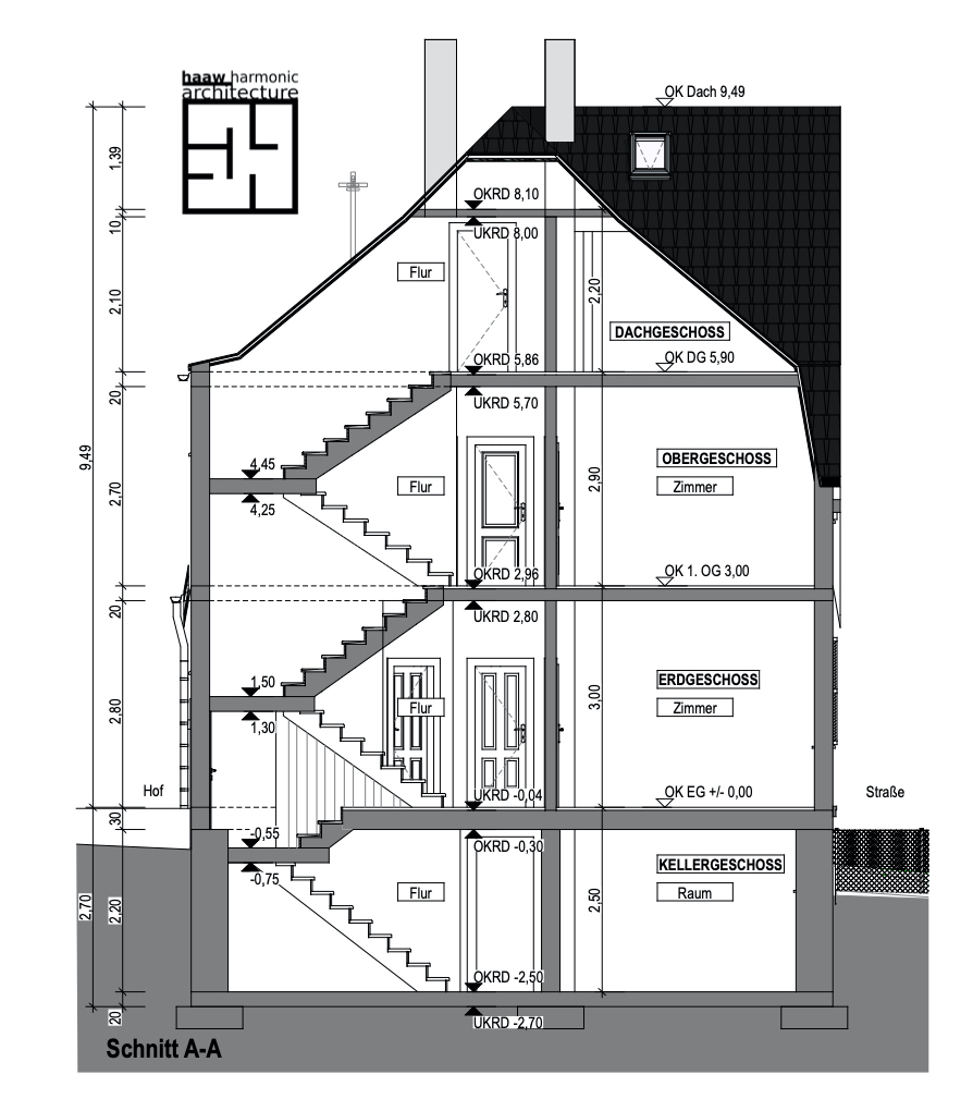 Schnitt Haus Bestand