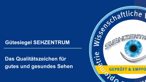 Gütesiegel Sehzentrum