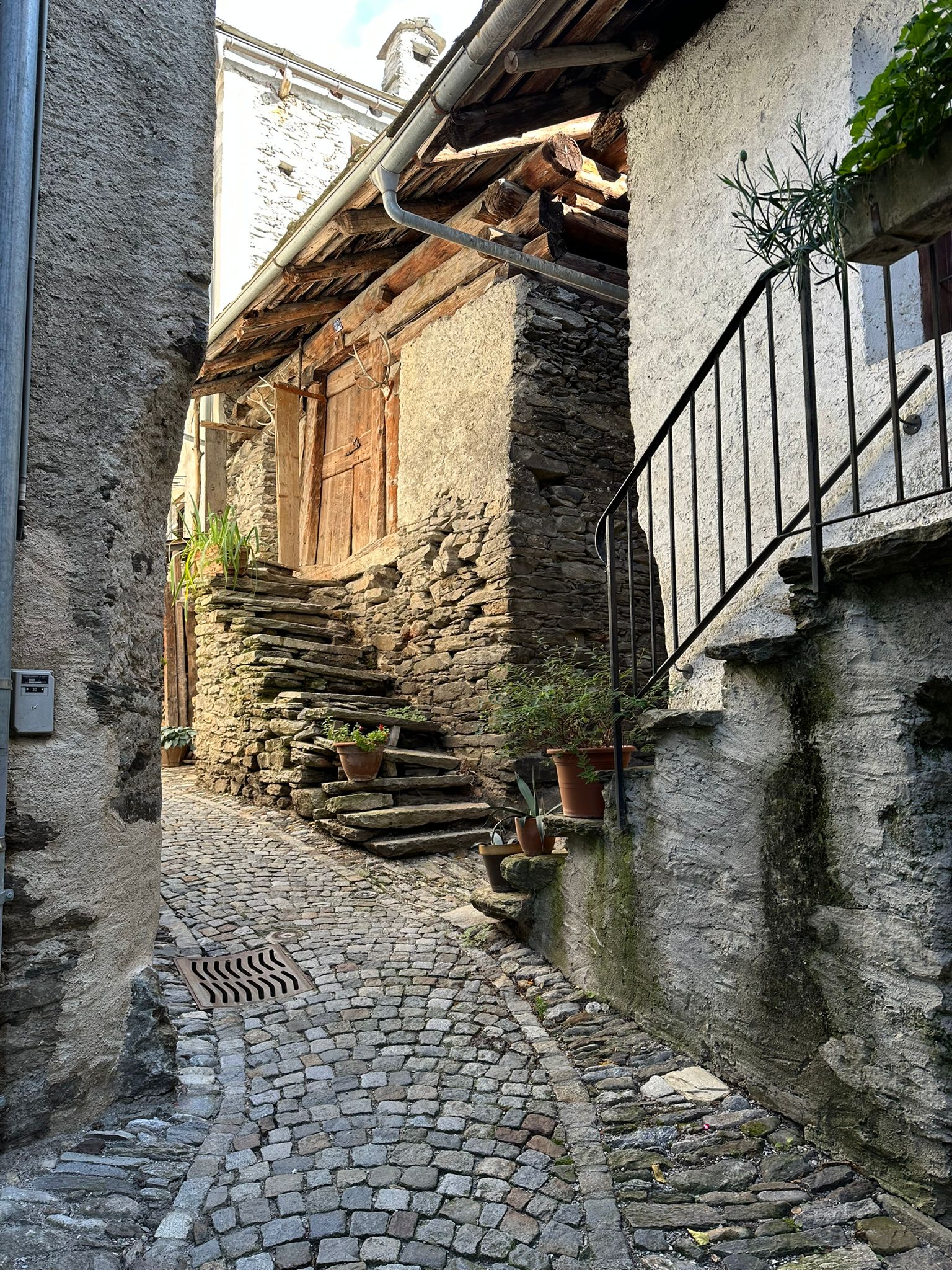 Gasse von Soglio