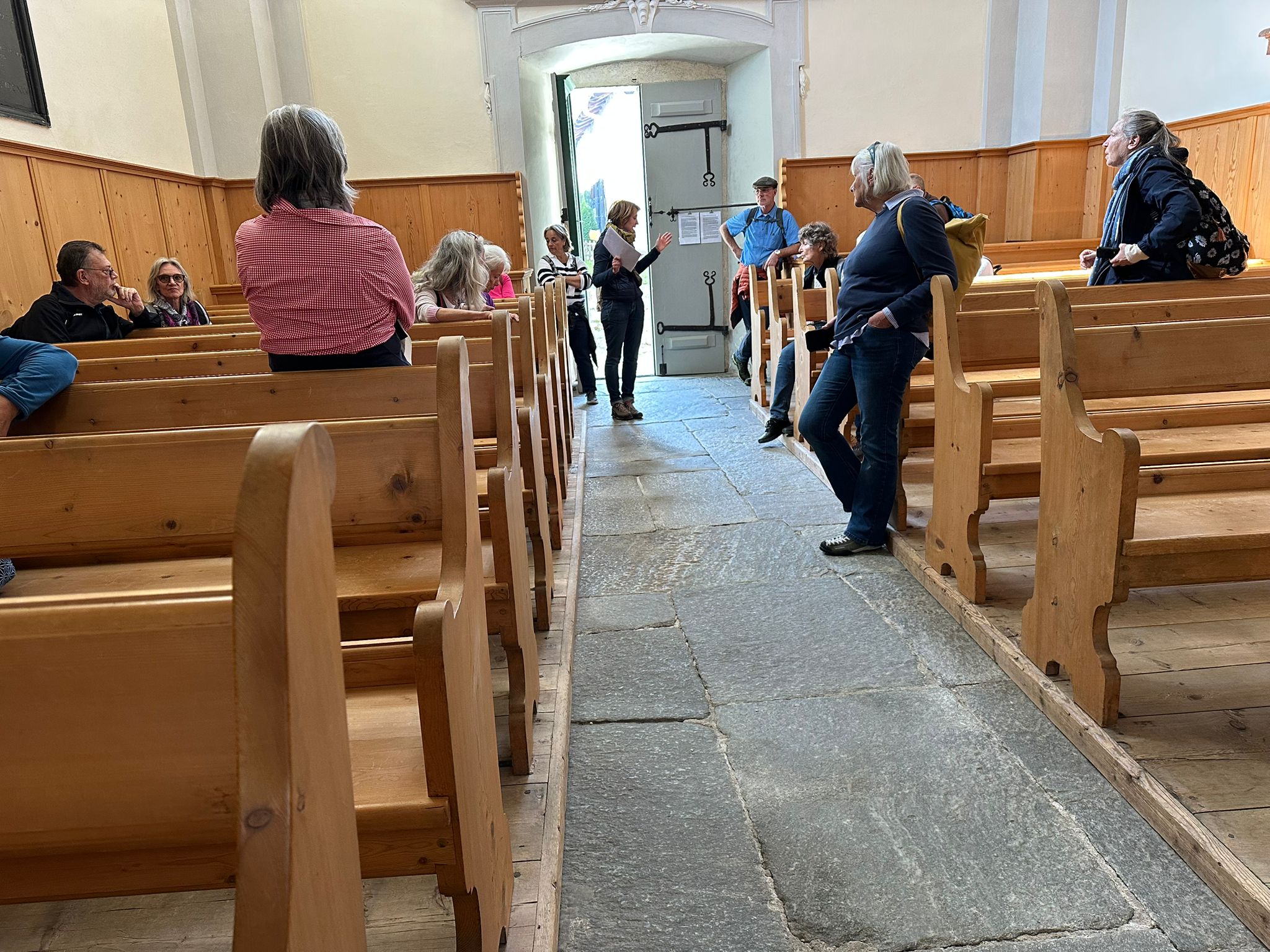 Die "saaser Kirche" in Soglio von innen