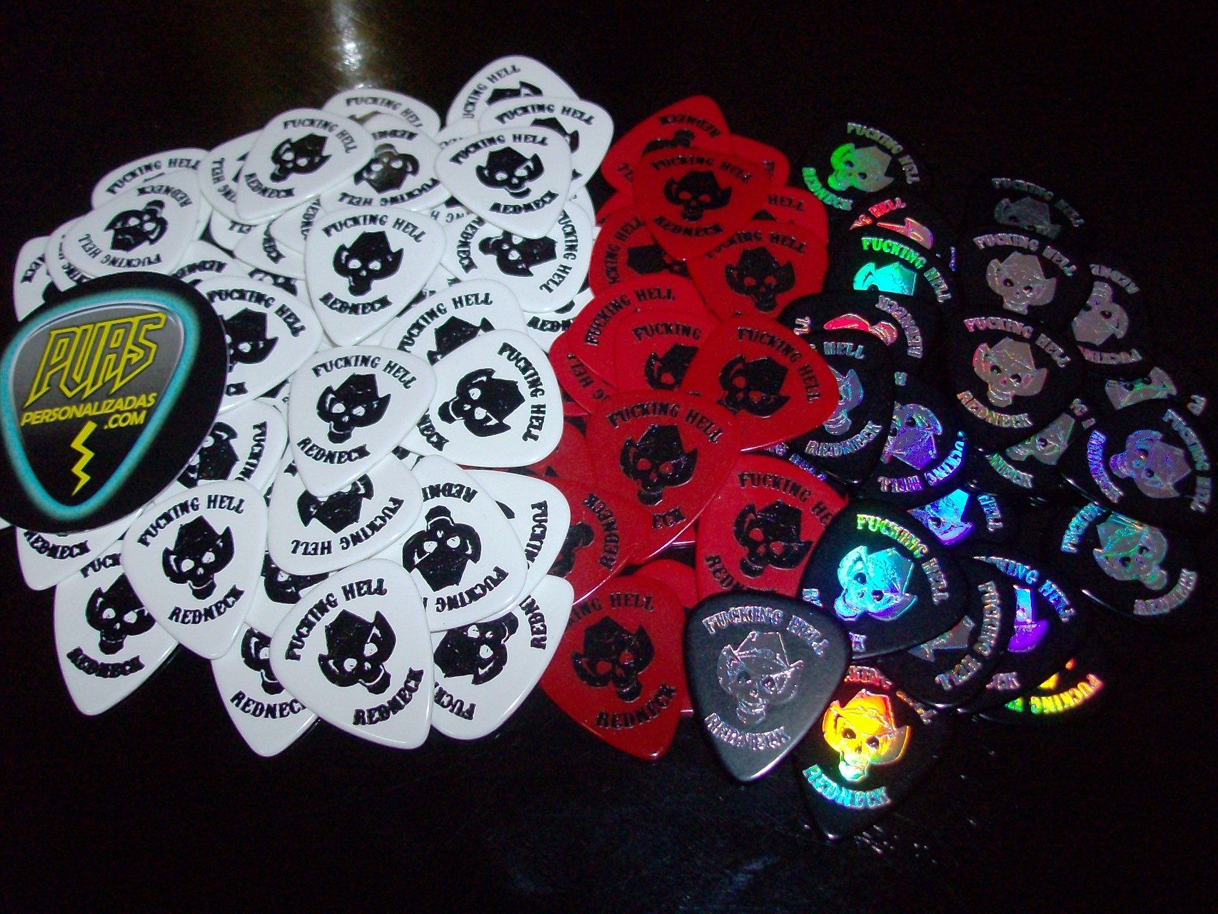 puas personalizadas, guitar picks