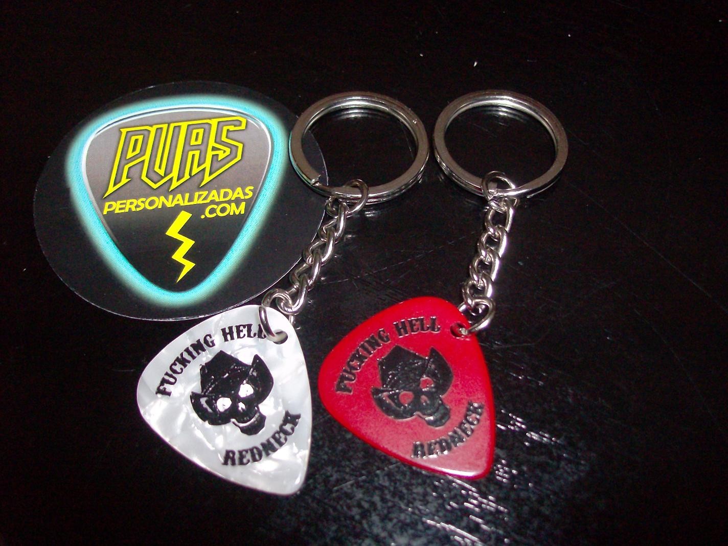 llavero pua guitarra , pick keyring