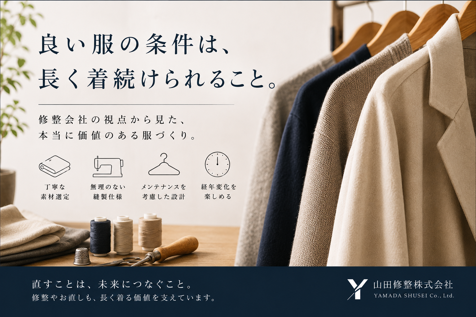 修整会社から見た「良い服」の条件とは？