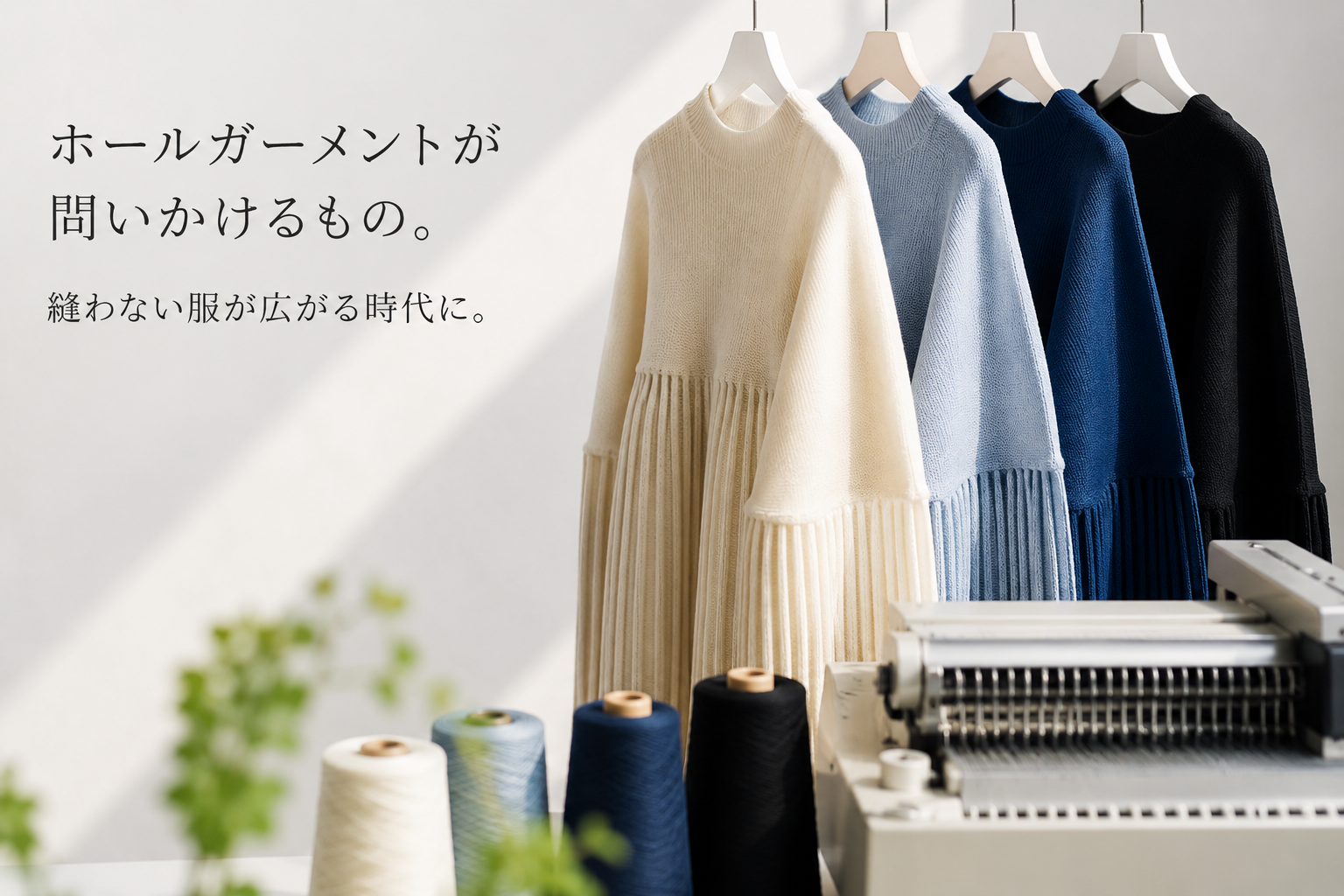 ホールガーメントが問いかけるもの。縫わない服が広がる時代に