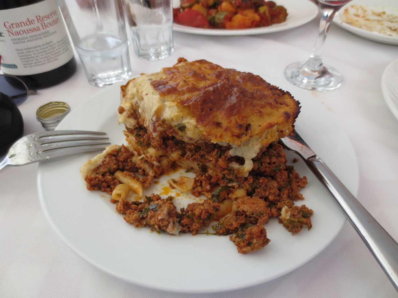 Kulinarische Genüsse: Taverne Nikos auf Mykonos (Mykonos Stadt): Pastitsio