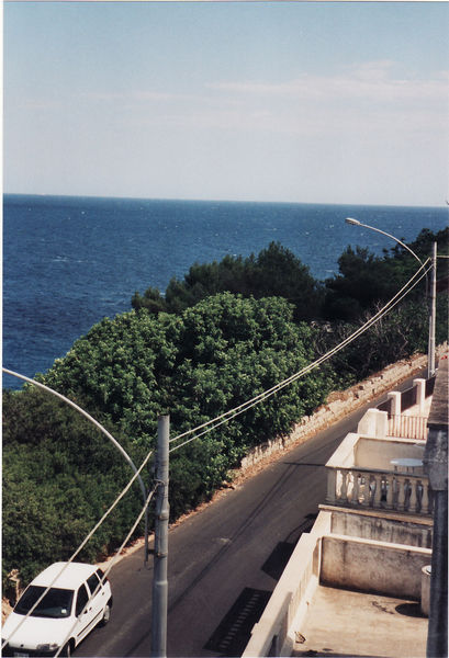 Blick vom Ferienhaus am Meer Richtung Südosten (Albanien, Griechenland)