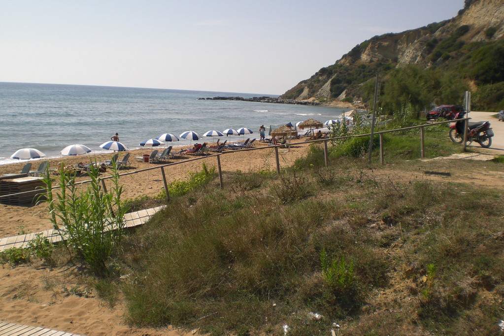 Gardenos Beach; Blick über den Strandabschnitt nach Norden