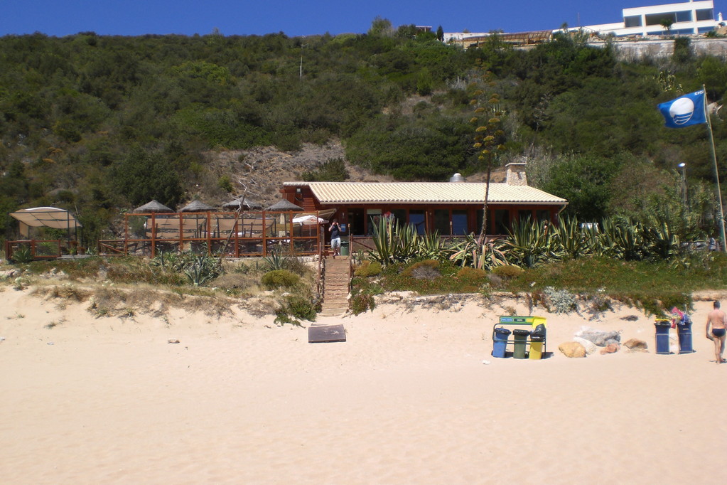 Raposeira, Hortas de Tabual: Praia do Zavial (Strand von Zavial); unser bevorzugter Badestrand