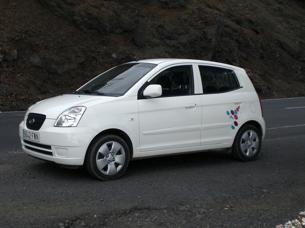 Unser kleines Mietauto..., ein KIA Picanto, ..hat uns zwei Wochen lang gute Dienste erwiesen