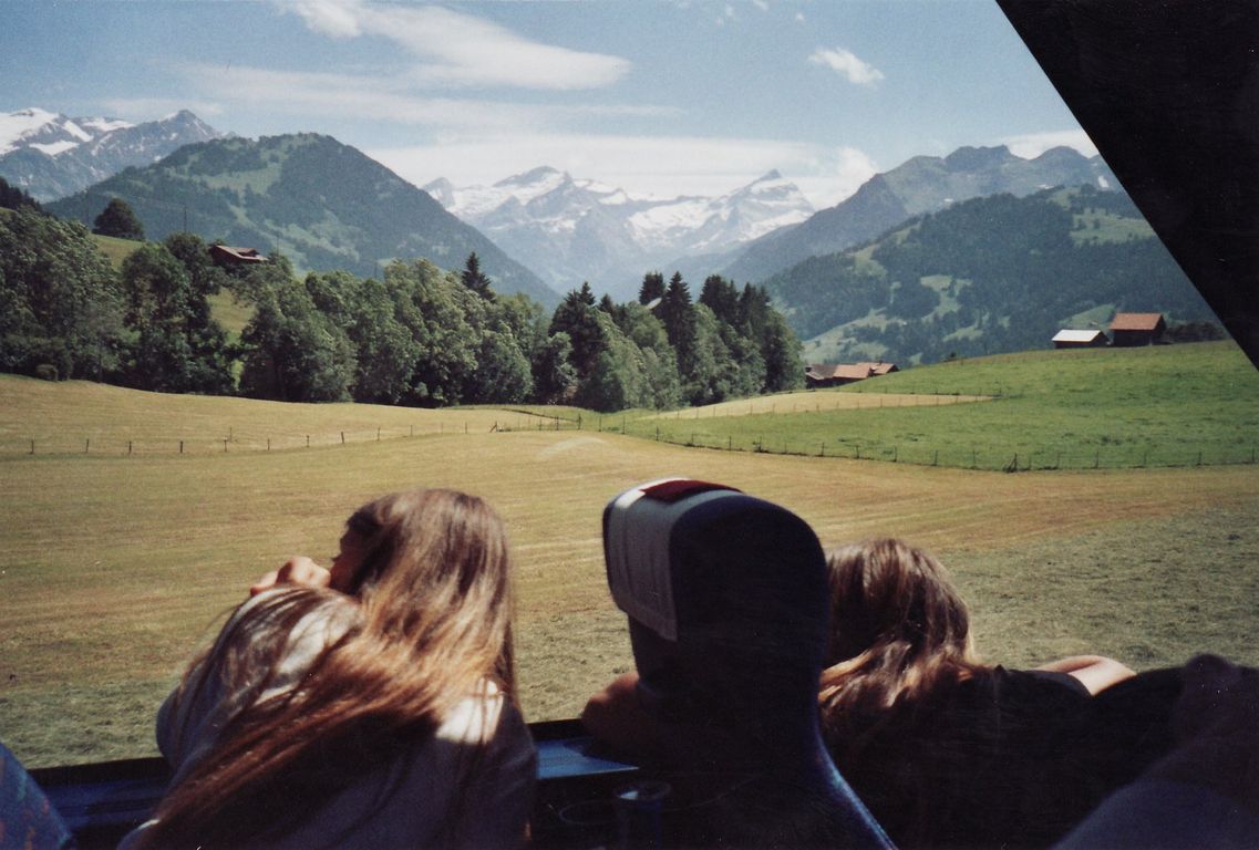respektive Rundumblick im Cockpit (Cristiana, Michela und Giorgio)
