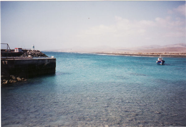 in der Nähe des Hafens Corralejo