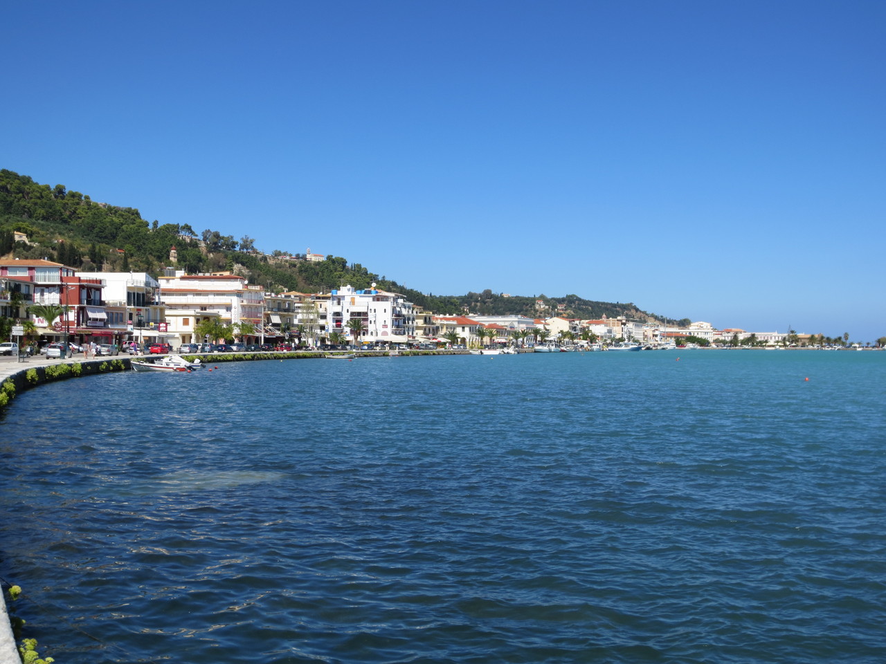Küstenregion des Hauptortes der Insel; Zakynthos Stadt