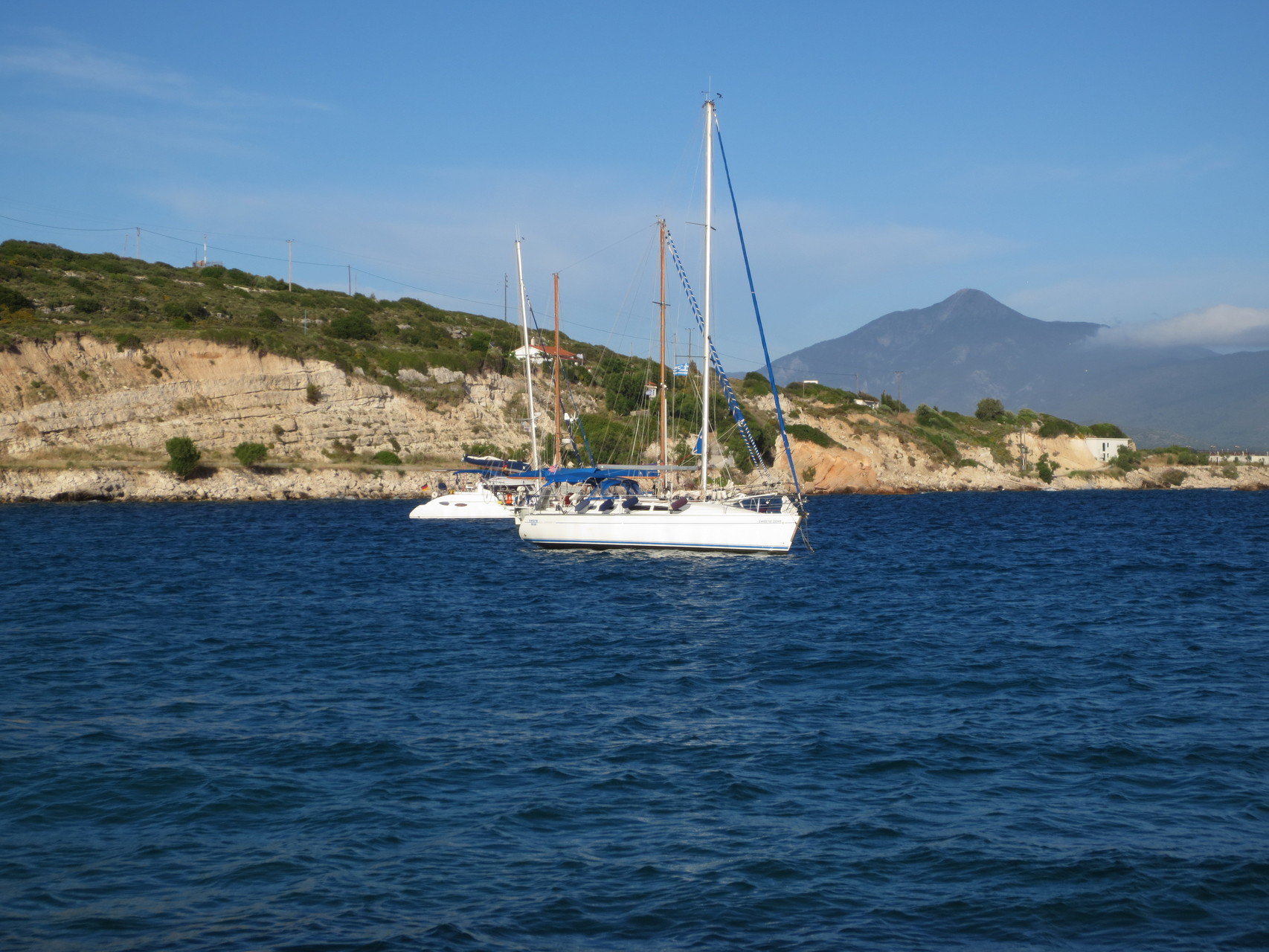 Im Hafen unseres Residenzortes Pythagorio..., touristischer Ort im Südosten des Eilands